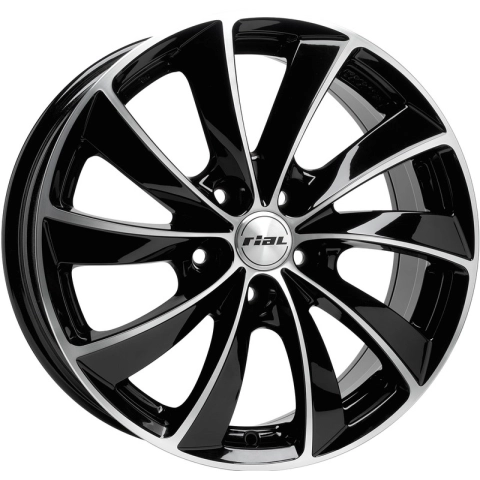 Rial Lugano W8 R18 PCD5x112 ET35 DIA66.6 diamond black